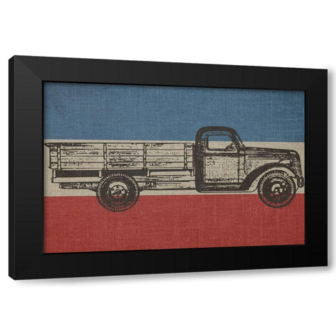 American Made Black Modern Wood Framed Art Print by Phillip, Jamie