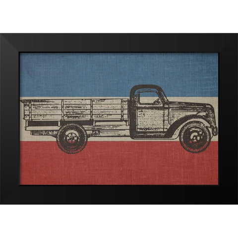 American Made Black Modern Wood Framed Art Print by Phillip, Jamie