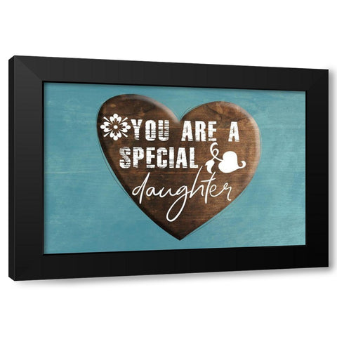 Daughter Black Modern Wood Framed Art Print with Double Matting by Phillip, Jamie
