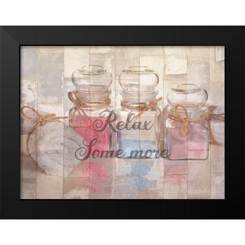 Bath Spa Black Modern Wood Framed Art Print by Phillip, Jamie