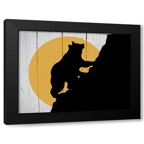 Bear Mountain Black Modern Wood Framed Art Print by Phillip, Jamie
