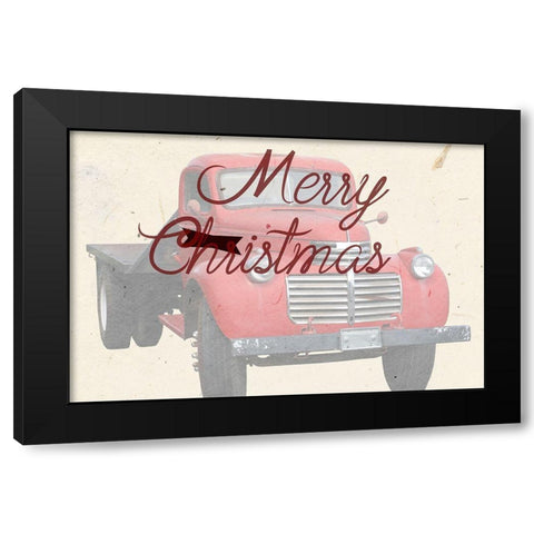 Christmas Black Modern Wood Framed Art Print by Phillip, Jamie