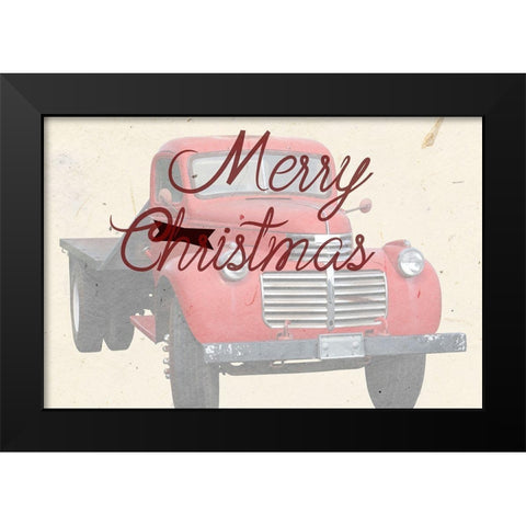 Christmas Black Modern Wood Framed Art Print by Phillip, Jamie