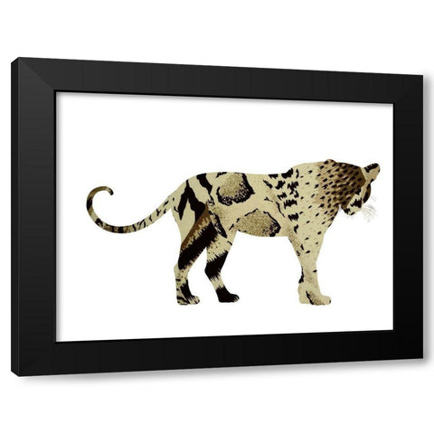 Light Paw Black Modern Wood Framed Art Print by Phillip, Jamie