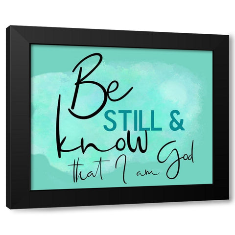 Be Still Black Modern Wood Framed Art Print with Double Matting by Phillip, Jamie