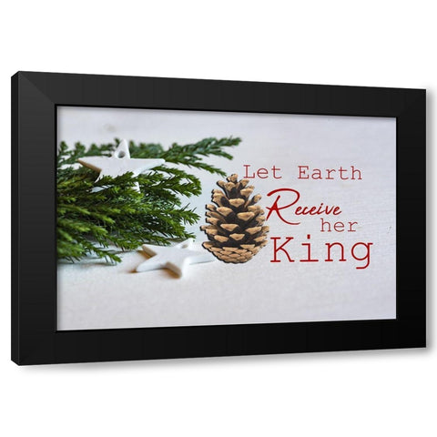 Her King Black Modern Wood Framed Art Print with Double Matting by Phillip, Jamie