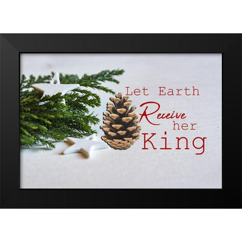 Her King Black Modern Wood Framed Art Print by Phillip, Jamie