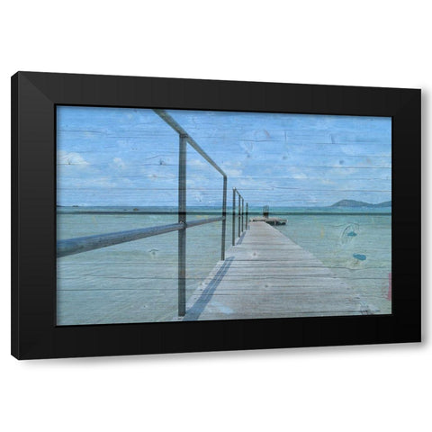 Pure Beach 4 Black Modern Wood Framed Art Print by Phillip, Jamie