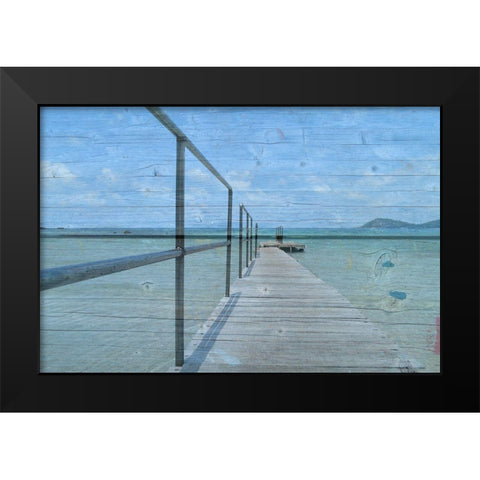 Pure Beach 4 Black Modern Wood Framed Art Print by Phillip, Jamie
