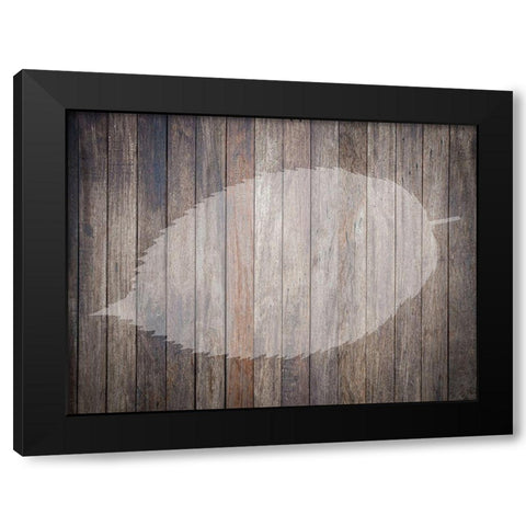 Natures Lodge Black Modern Wood Framed Art Print by Phillip, Jamie