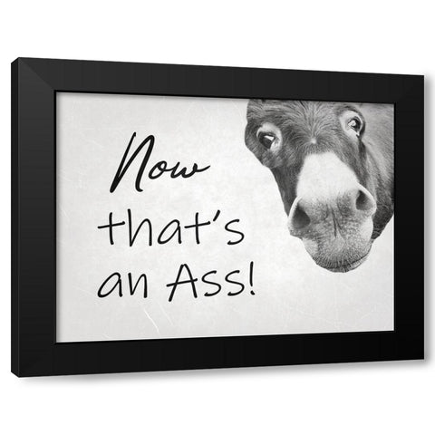 Ass Black Modern Wood Framed Art Print with Double Matting by Phillip, Jamie