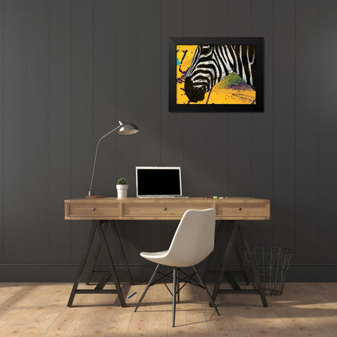 Africa Savanna Black Modern Wood Framed Art Print by Phillip, Jamie