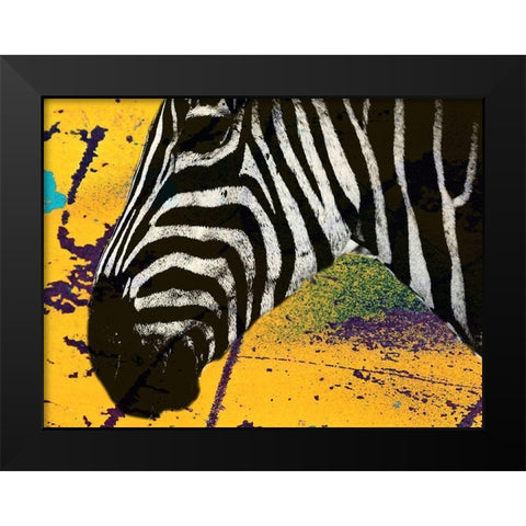 Africa Savanna Black Modern Wood Framed Art Print by Phillip, Jamie
