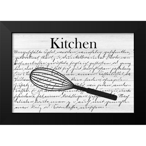 Kitchen Black Modern Wood Framed Art Print by Phillip, Jamie