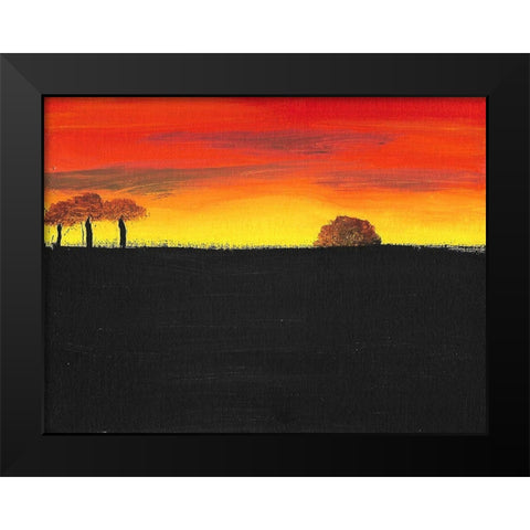 Prosperity Land Black Modern Wood Framed Art Print by Phillip, Jamie
