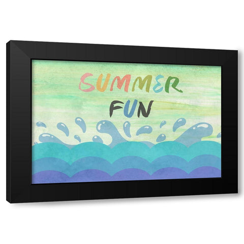 Summer Black Modern Wood Framed Art Print by Phillip, Jamie
