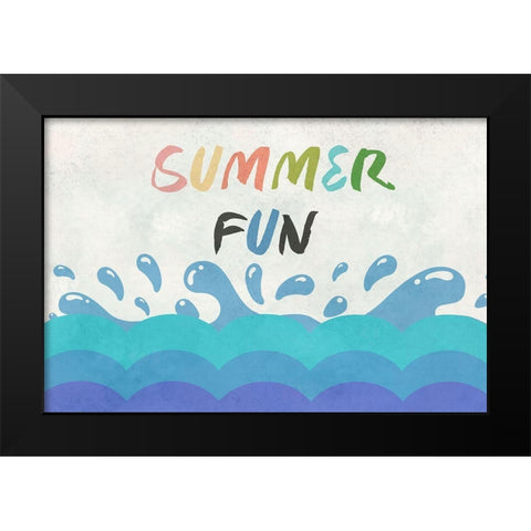 Summer 2 Black Modern Wood Framed Art Print by Phillip, Jamie