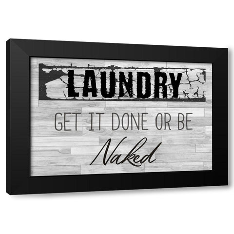 Laundry Black Modern Wood Framed Art Print by Phillip, Jamie