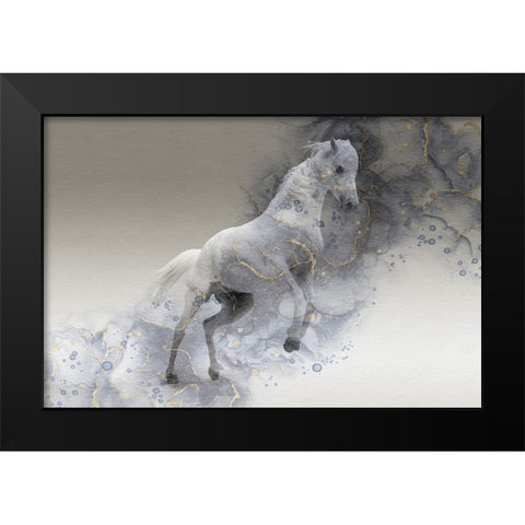 Mystic Horse Black Modern Wood Framed Art Print by Phillip, Jamie