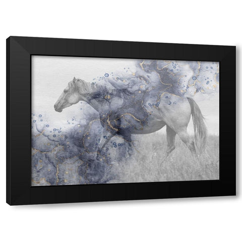 Mystic Horse 2 Black Modern Wood Framed Art Print with Double Matting by Phillip, Jamie