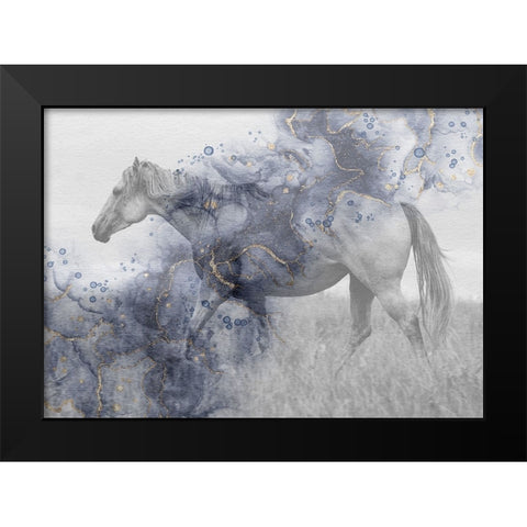Mystic Horse 2 Black Modern Wood Framed Art Print by Phillip, Jamie