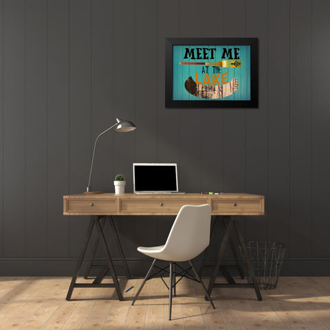Lake Side 2 Black Modern Wood Framed Art Print by Phillip, Jamie