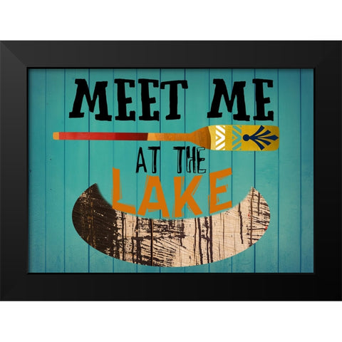 Lake Side 2 Black Modern Wood Framed Art Print by Phillip, Jamie