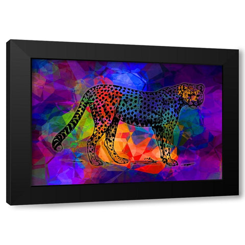 Big Cat 2 Black Modern Wood Framed Art Print with Double Matting by Phillip, Jamie