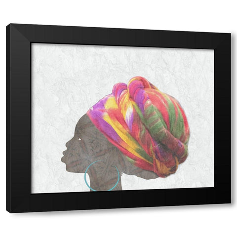 Mama Africa 2 Black Modern Wood Framed Art Print with Double Matting by Phillip, Jamie