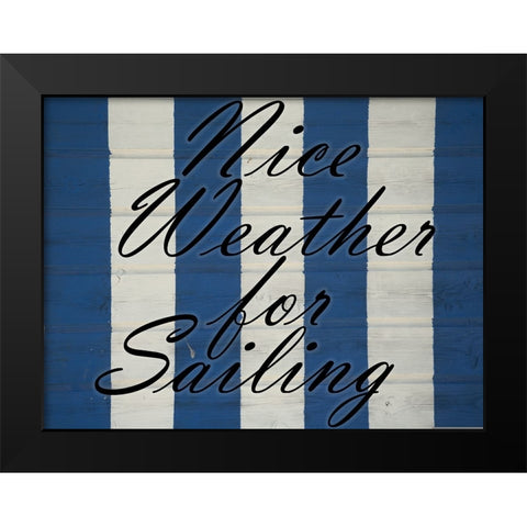 Sailing Black Modern Wood Framed Art Print by Phillip, Jamie