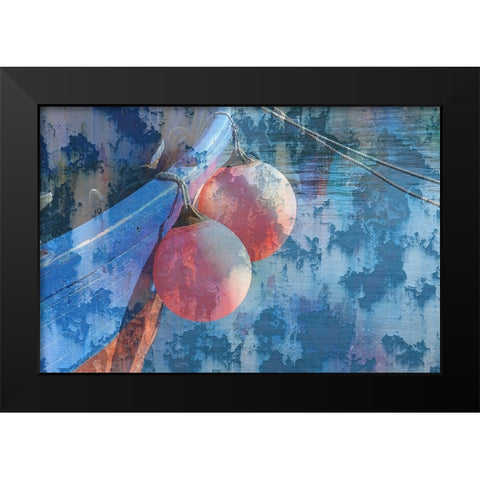 Boating Black Modern Wood Framed Art Print by Phillip, Jamie