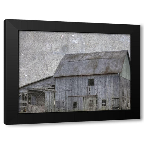 Wooden Barn Black Modern Wood Framed Art Print by Phillip, Jamie