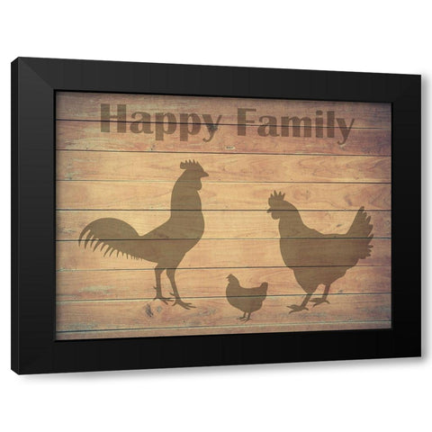 Farm Family Black Modern Wood Framed Art Print by Phillip, Jamie