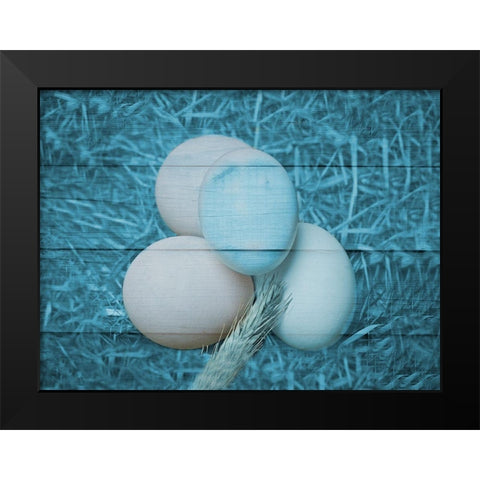 Morning On The Farm Black Modern Wood Framed Art Print by Phillip, Jamie