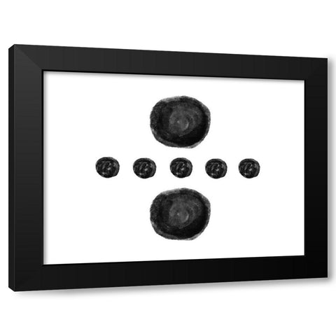Spoken Brushes 4 Black Modern Wood Framed Art Print with Double Matting by Phillip, Jamie