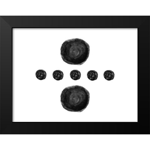 Spoken Brushes 4 Black Modern Wood Framed Art Print by Phillip, Jamie