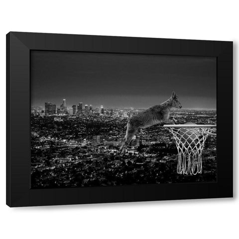 The Goat Black Modern Wood Framed Art Print with Double Matting by Phillip, Jamie