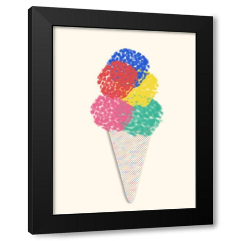 Ice Cream 1 Black Modern Wood Framed Art Print with Double Matting by Phillip, Jamie
