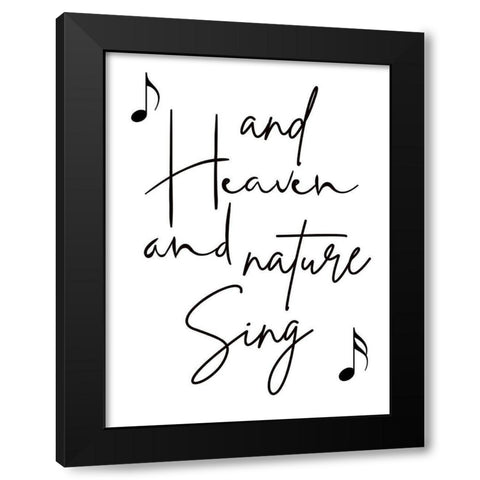 Heaven and Nature Black Modern Wood Framed Art Print with Double Matting by Phillip, Jamie