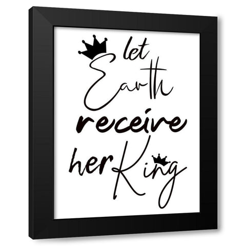 King Black Modern Wood Framed Art Print with Double Matting by Phillip, Jamie