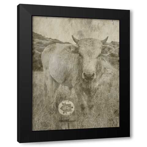 Country Farm Black Modern Wood Framed Art Print with Double Matting by Phillip, Jamie