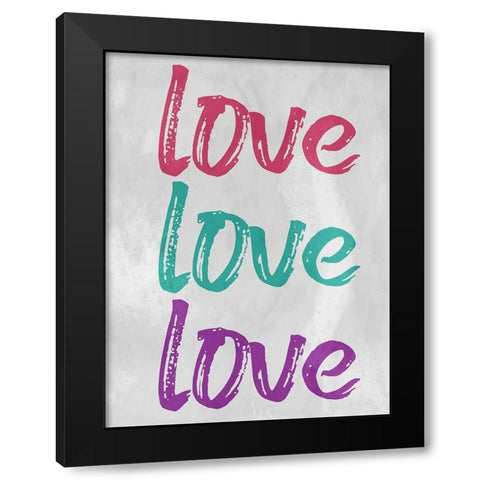 Big Love 2 Black Modern Wood Framed Art Print with Double Matting by Phillip, Jamie