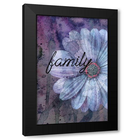 Family Black Modern Wood Framed Art Print with Double Matting by Phillip, Jamie