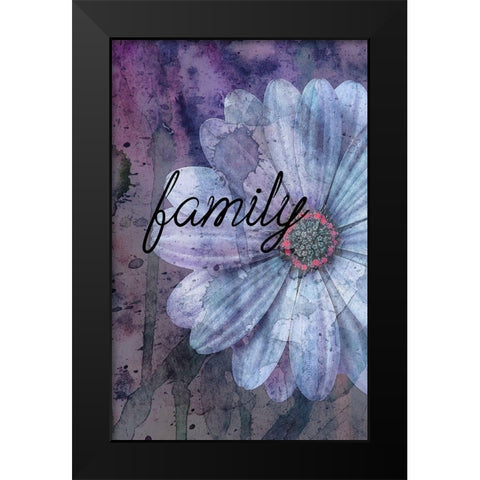 Family Black Modern Wood Framed Art Print by Phillip, Jamie