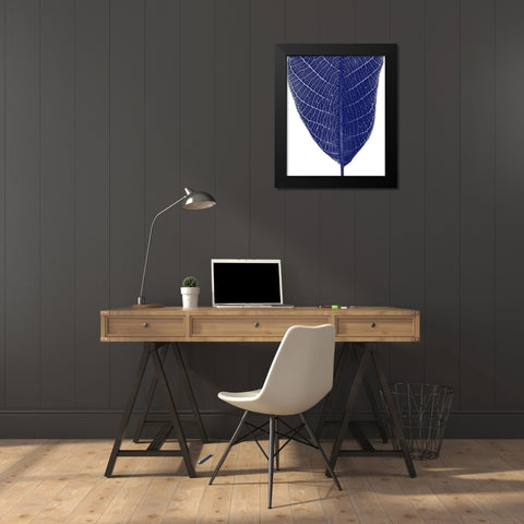 Indigo Half 2 Black Modern Wood Framed Art Print by Phillip, Jamie