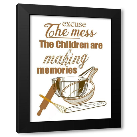 Kitchen Memories 2 Black Modern Wood Framed Art Print by Phillip, Jamie