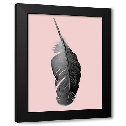 Pink Flight Black Modern Wood Framed Art Print with Double Matting by Phillip, Jamie