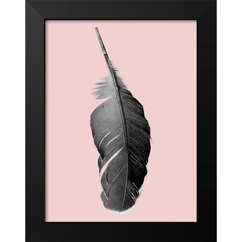 Pink Flight Black Modern Wood Framed Art Print by Phillip, Jamie