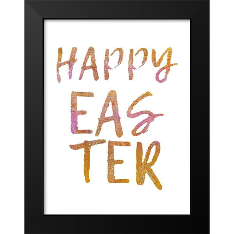 Easter Time Black Modern Wood Framed Art Print by Phillip, Jamie