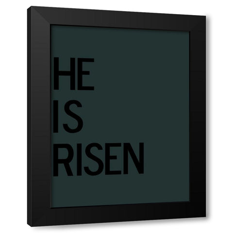 Risen Black Modern Wood Framed Art Print with Double Matting by Phillip, Jamie